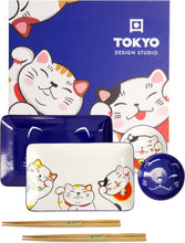 Carica l&#39;immagine nel visualizzatore di Gallery, Set sushi Tokyo Design Studio Lucky Cat
