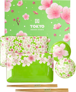 Set sushi Tokyo Design Studio Flower Green