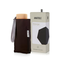 Carica l'immagine nel visualizzatore di Gallery, Mini ombrello da pioggia micro &amp; solide Anatole Dark Chocolate Edwige
