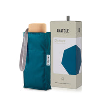 Carica l'immagine nel visualizzatore di Gallery, Mini ombrello da pioggia micro &amp; solide Anatole Blu Octave

