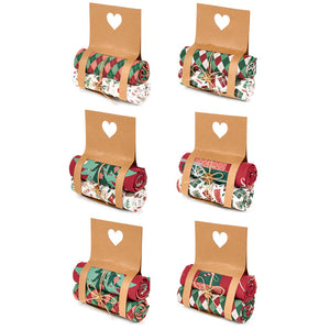 Set 2 strofinacci natalizi in confezione regalo Christmas Carol NUVOLE DI STOFFA