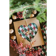 Carica l&#39;immagine nel visualizzatore di Gallery, Set 2 strofinacci natalizi in confezione regalo cuore Christmas Carol NUVOLE DI STOFFA

