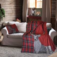 Carica l&#39;immagine nel visualizzatore di Gallery, Plaid effetto cashmere Forest Cervo 145x170

