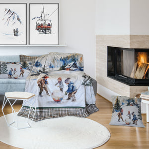 Cuscino effetto cashmere 48x48 Mountain Country