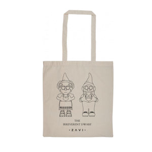 Borsa shopper in cotone Irriverent Dwarf