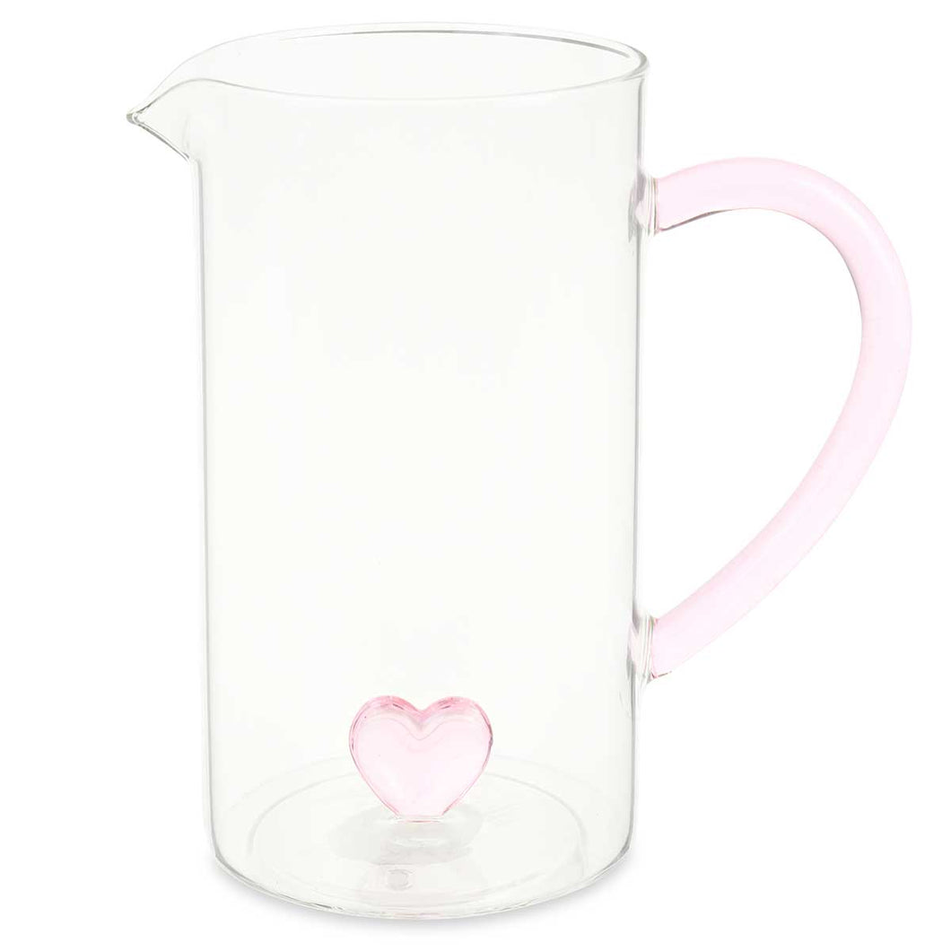 Caraffa Cuore vetro borosilicato Nuvole di Stoffa