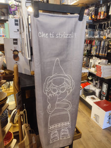 Canavaccio "Calpurnia" grigio in microfibra 100%,"che ti strizzi?" ZAVI DIFFUSIONE - Prezzo Outlet