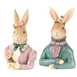Coniglio mezzobusto in resina Dorothy - Nuvole di Stoffa