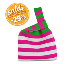 Carica l'immagine nel visualizzatore di Gallery, Borsa a nodo con lavorazione a maglia decoro Righe Orizzontali - Saldi
