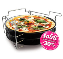 Carica l'immagine nel visualizzatore di Gallery, Supporto cottura pizza con 3 vassoi Baumalu - Prezzo Outlet
