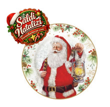 Carica l'immagine nel visualizzatore di Gallery, Set 4 piatti da dessert Santa Is Coming - Saldi
