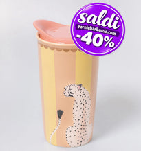 Carica l'immagine nel visualizzatore di Gallery, Tazza da viaggio in porcellana CHEETAH Yvonne Ellen
