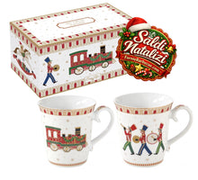 Carica l'immagine nel visualizzatore di Gallery, Set 2 tazze in porcellana 275ml Polar Express - Prezzo Outlet
