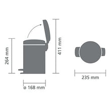 Carica l&#39;immagine nel visualizzatore di Gallery, Pattumiera a pedale NewIcon Brabantia 3 lt Soft Beige
