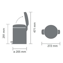 Carica l&#39;immagine nel visualizzatore di Gallery, Pattumiera a pedale NewIcon Brabantia 5 lt Soft Beige
