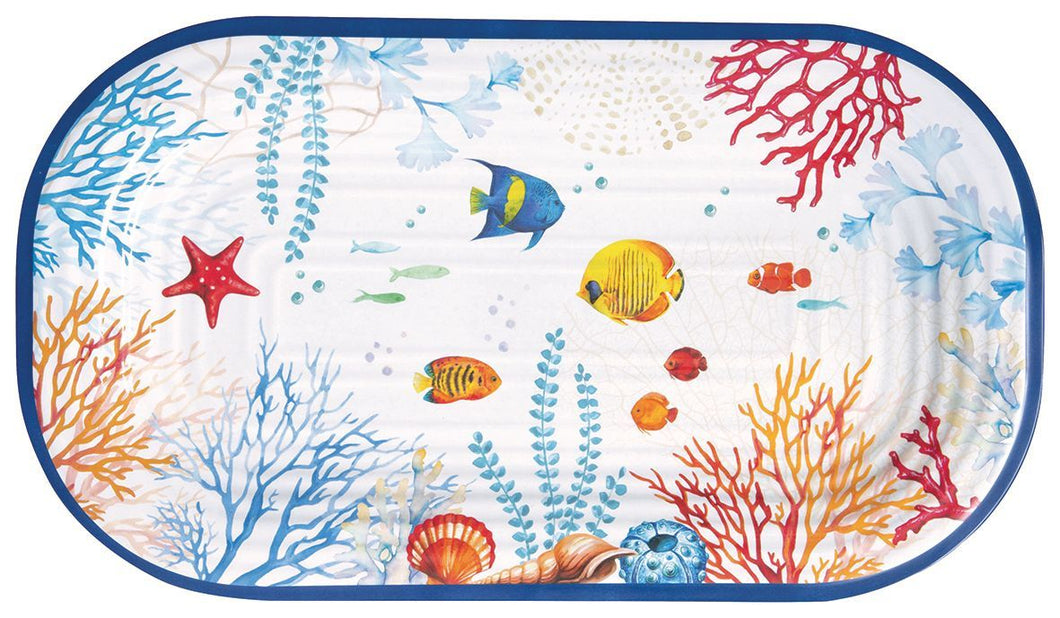 Vassoio ovale melammina 40x23 cm BORA BORA