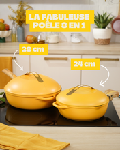 Carica l'immagine nel visualizzatore di Gallery, Casseruola multiuso 8 in 1 Cookut La Favolosa Ø28 - Mango

