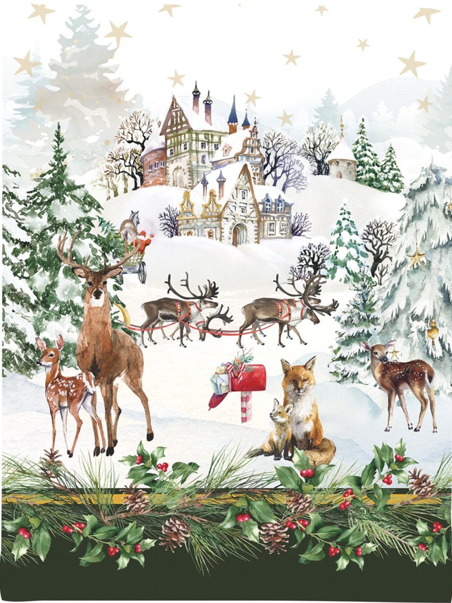 Canovaccio microcotton 50x70 Christmas Village