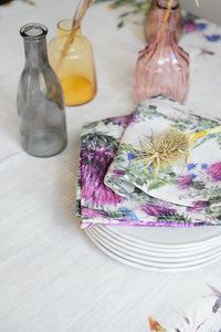 Tovaglietta 100% lino 45x35 Cardo e Farfalle