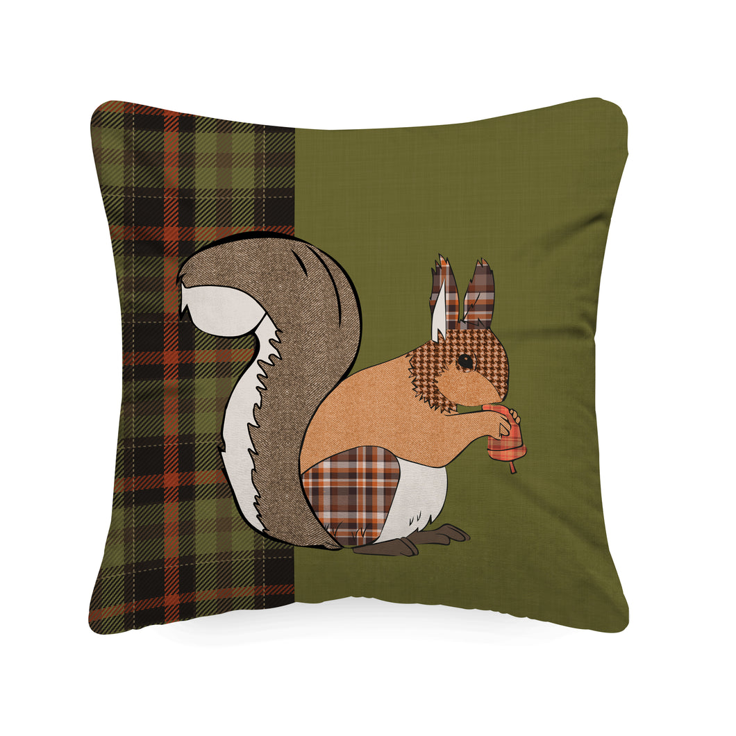 Cuscino effetto cashmere 48x48 Forest Scoiattolo