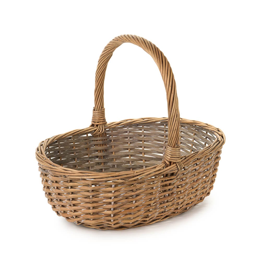 Cesto ovale in vimini cm 30 - Nuvole di Stoffa
