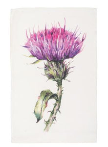 Canovaccio 100% lino 45x70 Fiore di Cardo singolo