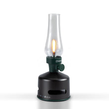 Carica l&#39;immagine nel visualizzatore di Gallery, Lampada ricaricable con altoparlante bluetooth KOOKOO MoriMori Verde Nero
