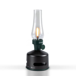 Lampada ricaricable con altoparlante bluetooth KOOKOO MoriMori Verde Nero