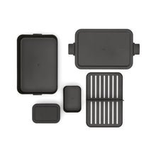 Carica l&#39;immagine nel visualizzatore di Gallery, Lunchbox portavivande bento Make &amp; Take Dark Grey
