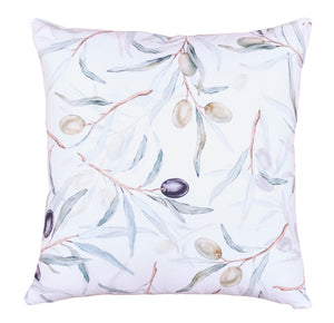 Cuscino imbottito 100% lino 45x45 Pattern Olivo
