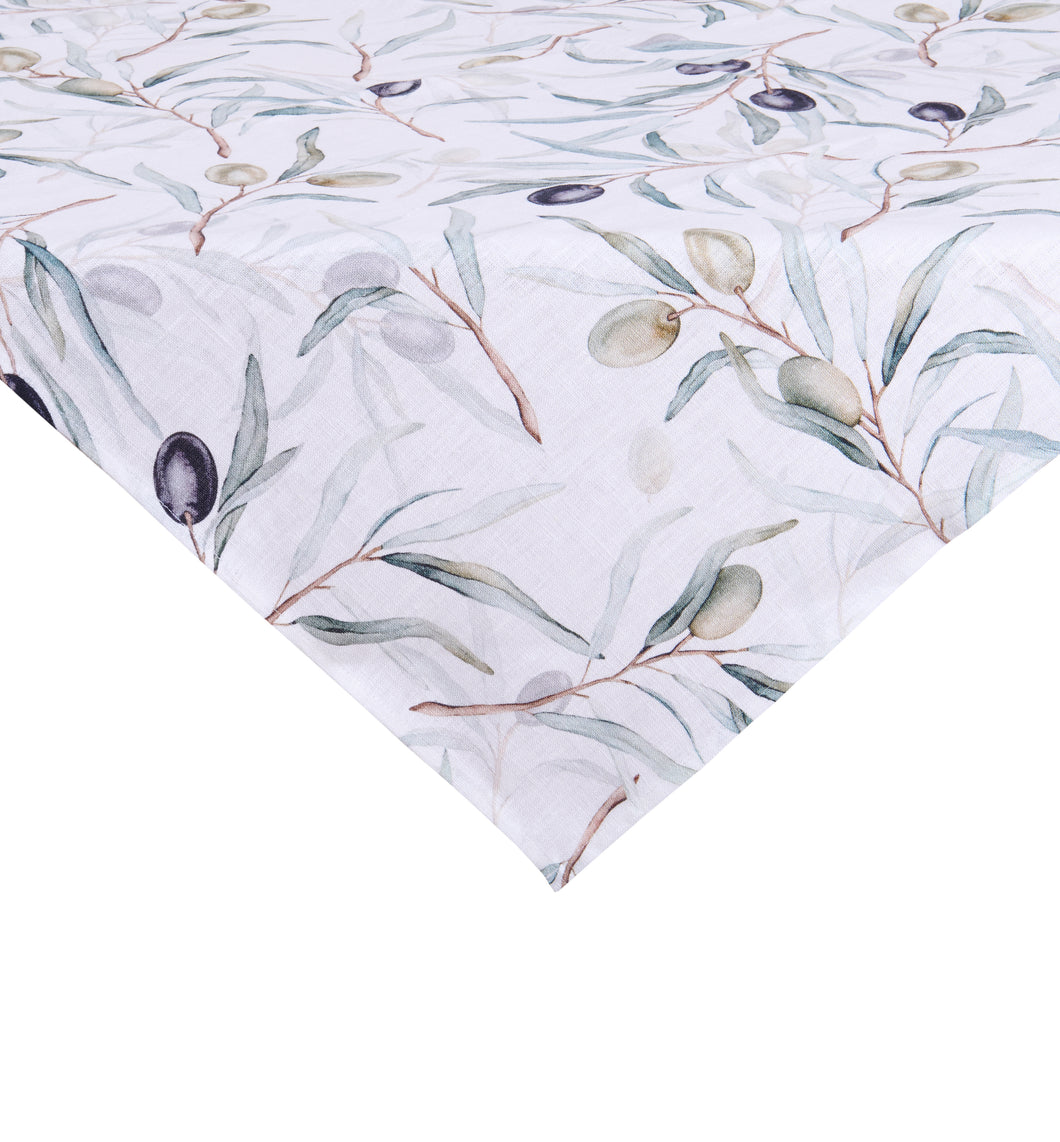 Tovaglia centrotavola 100% lino 100x100 Olivo