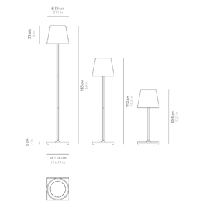 Lampada da terra Poldina Pro XXL Antracite