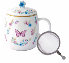 Carica l&#39;immagine nel visualizzatore di Gallery, Tazza infusiera Fancy Garden Farfalla
