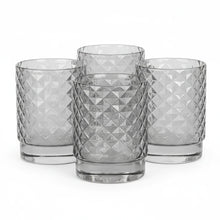 Carica l'immagine nel visualizzatore di Gallery, Bicchiere acqua set 4 tumbler impilabili Isolano vetro Grigio
