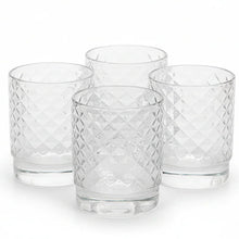 Carica l'immagine nel visualizzatore di Gallery, Bicchiere acqua set 4 tumbler impilabili Isolano vetro Trasparente
