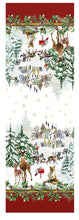 Carica l&#39;immagine nel visualizzatore di Gallery, Runner antimacchia 50x150 Christmas Village Rosso
