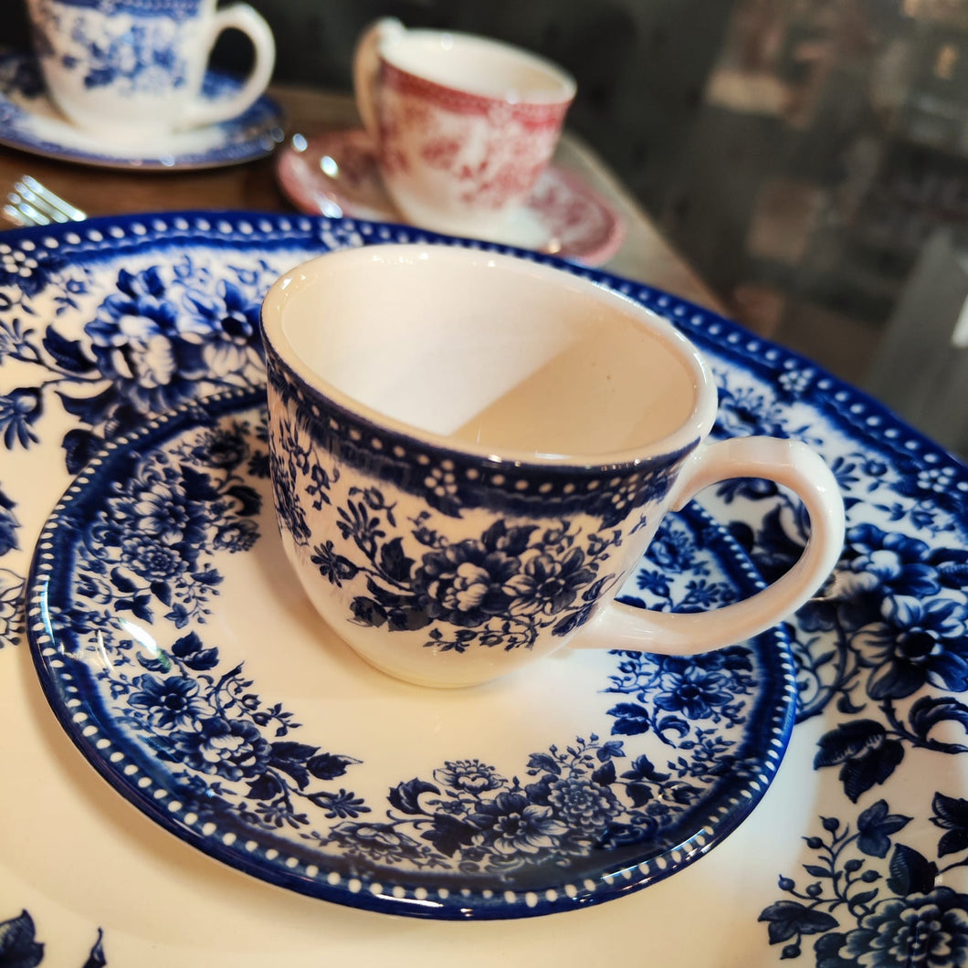 Tazzina espresso blue con piattino collezione LONDON CALLING