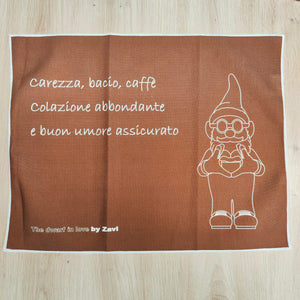 Tovaglietta colazione "CAIO" color cioccolato ZAVI DIFFUSIONE - Prezzo Outlet