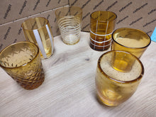 Carica l&#39;immagine nel visualizzatore di Gallery, Bicchiere vetro Melting Pot Set 6 pezzi Amber
