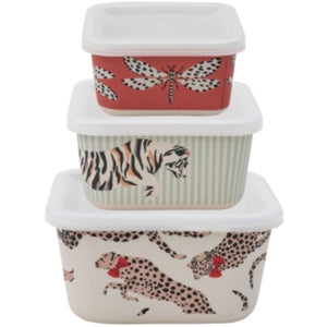 Set 3 contenitori multiuso lunchbox in bambù Yvonne Elllen