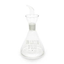 Carica l&#39;immagine nel visualizzatore di Gallery, Oliera in vetro borosilicato Un Goccio D&#39;Olio Nuvole di Stoffa
