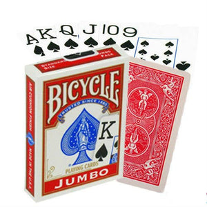 Carte da poker Jumbo Bicycle Rider (rosse)