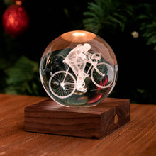 Carica l'immagine nel visualizzatore di Gallery, Lampada ricaricabile cristallo ambrato: Racchetta da tennis
