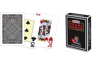 Carte da gioco Modiano Texas Poker Hold Em (nere)