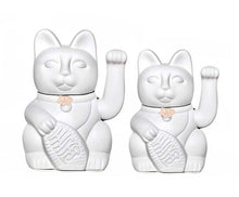 Carica l&#39;immagine nel visualizzatore di Gallery, Gatto portafortuna Maneki Neko h15 Bianco &quot;Purezza e cose Buone&quot;
