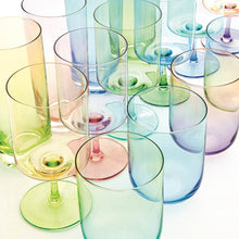 Carica l&#39;immagine nel visualizzatore di Gallery, Set 6 bicchieri acqua in vetro multicolor Rainbow
