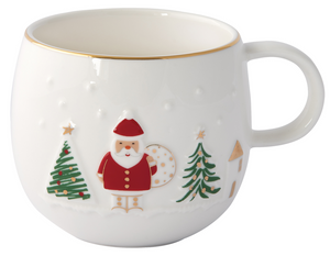 Tazza Mug porcellana Babbo Natale 300 ml LET IT SNOW