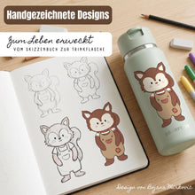 Carica l'immagine nel visualizzatore di Gallery, TINY Thermo borraccia termica per bambini in acciaio inox - scoiattolo
