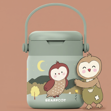 Carica l'immagine nel visualizzatore di Gallery, Contenitore termico per bambini in acciaio inox - Gufo Sabei
