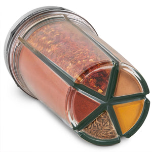 Cole & Mason - Spice storage and shaker Saunderton, dispenser con 5 spezie incluse